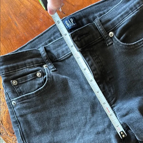 GUC size 27 R classic straight washed black midrise jeans - Picture 5 of 6